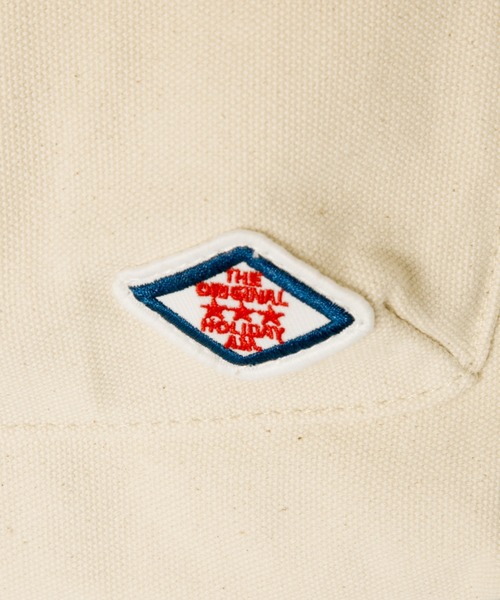 n'ee-ne（ネーネ）の「コットンキャンパス　フラップショルダーバック（ショルダーバッグ・レディース・ブラック/カーキ/アイボリー・FREE）」の10枚目の写真