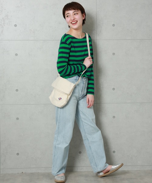 n'ee-ne（ネーネ）の「コットンキャンパス　フラップショルダーバック（ショルダーバッグ・レディース・ブラック/カーキ/アイボリー・FREE）」の18枚目の写真