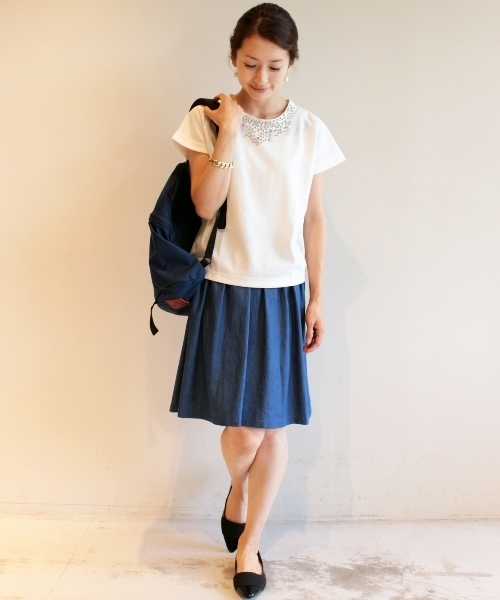 BEAUTY&YOUTH UNITED ARROWS（ビューティーアンドユースユナイテッドアローズ）の「BYTF ∵レザーエラスティック ポインテッドトゥフラット¨◆（パンプス・レディース・ブラック/シルバー・37/36h/37h/38/36）」の3枚目の写真