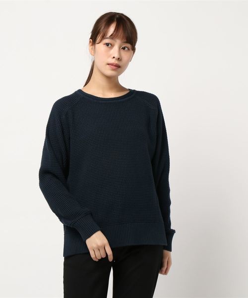 AMERICAN HOLIC（アメリカンホリック）の「ワッフルクルーネックニットプルオーバー＊（ニット/セーター・レディース・ライトグレー/ネイビー/アイボリー・M/L）」の20枚目の写真