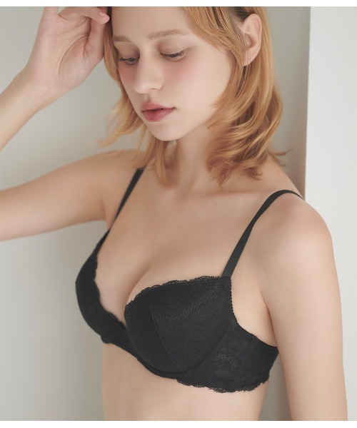 ほど良く寄せ上げるブラ＆ショーツセット】なちゅこれシンプル