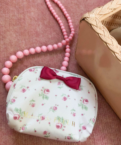 Maison De Fleur メゾンドフルール の ピンクマニアローズティッシュケース ポーチ Wear