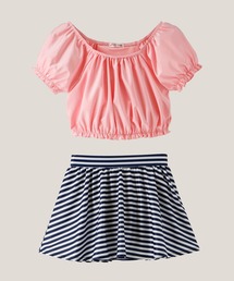 Catherine Cottage（キャサリンコテージ）の「ギャザートップス＆ボーダースカート スイムウェア（水着）」