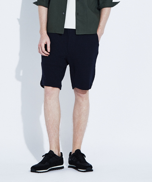 RECENCY OF MINE（リーセンシー オブ マイン）の「【Recency of Mine】オニワッフル　ショーツ（その他パンツ・メンズ・アイボリー/イエロー/ブルー・44/46/48）」の3枚目の写真