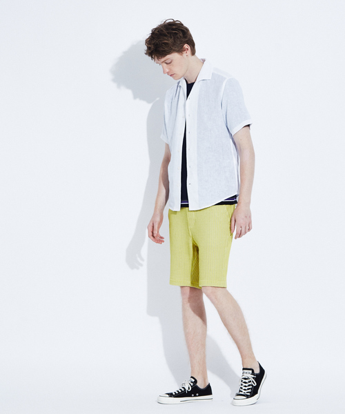 RECENCY OF MINE（リーセンシー オブ マイン）の「【Recency of Mine】オニワッフル　ショーツ（その他パンツ・メンズ・アイボリー/イエロー/ブルー・44/46/48）」の5枚目の写真