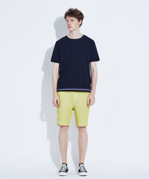 RECENCY OF MINE（リーセンシー オブ マイン）の「【Recency of Mine】オニワッフル　ショーツ（その他パンツ・メンズ・アイボリー/イエロー/ブルー・44/46/48）」の4枚目の写真