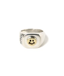 Bill Wall Leathe / ハッピーフェイス シグネット リング BEAMS EXCLUSIVE