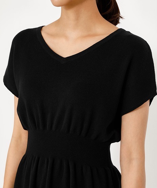 AZUL by moussy(アズールバイマウジー)の「2WAY WAIST SHIRRING KNIT PO/2WAYウエストシリングニットプルオーバー【MOOK52掲載 90483】(ニット/セーター・レディース・ダークオレンジ/ライトベージュ/ブラック・SMALL/MEDIUM)」の22枚目の写真