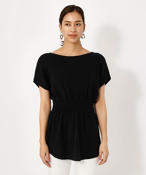 AZUL by moussy(アズールバイマウジー)の「2WAY WAIST SHIRRING KNIT PO/2WAYウエストシリングニットプルオーバー【MOOK52掲載 90483】(ニット/セーター・レディース・ダークオレンジ/ライトベージュ/ブラック・SMALL/MEDIUM)」の20枚目の写真