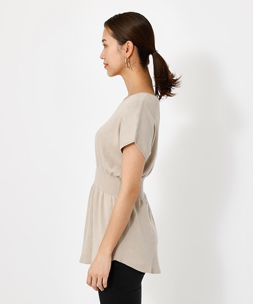 AZUL by moussy(アズールバイマウジー)の「2WAY WAIST SHIRRING KNIT PO/2WAYウエストシリングニットプルオーバー【MOOK52掲載 90483】(ニット/セーター・レディース・ダークオレンジ/ライトベージュ/ブラック・SMALL/MEDIUM)」の16枚目の写真