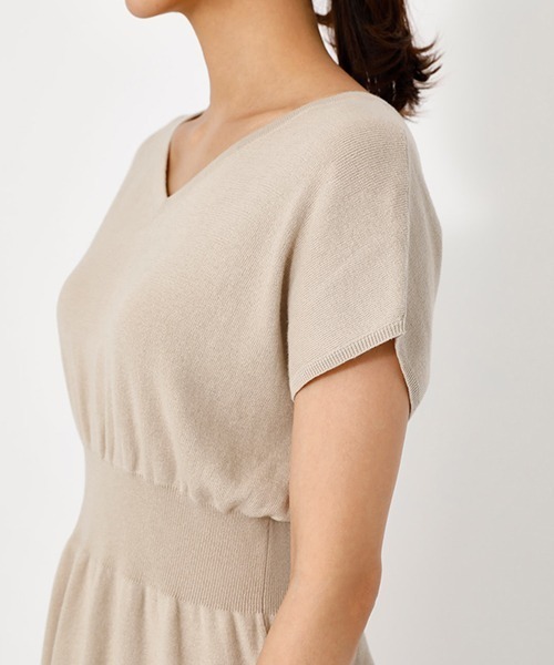 AZUL by moussy(アズールバイマウジー)の「2WAY WAIST SHIRRING KNIT PO/2WAYウエストシリングニットプルオーバー【MOOK52掲載 90483】(ニット/セーター・レディース・ダークオレンジ/ライトベージュ/ブラック・SMALL/MEDIUM)」の13枚目の写真