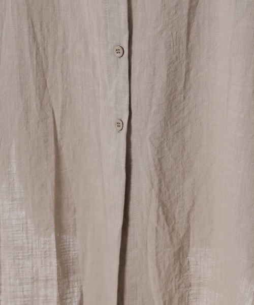 fifth(フィフス)の「リネンライクシャツワンピース(ワンピース・レディース・ホワイト/カーキ・MEDIUM)」の21枚目の写真