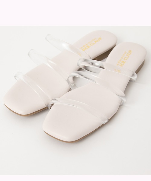 one after another NICE CLAUP(ワンアフターアナザーナイスクラップ)の「クリアフラットサンダル(サンダル・レディース・シルバー/ゴールド/クリア・SMALL/MEDIUM/LARGE)」の4枚目の写真