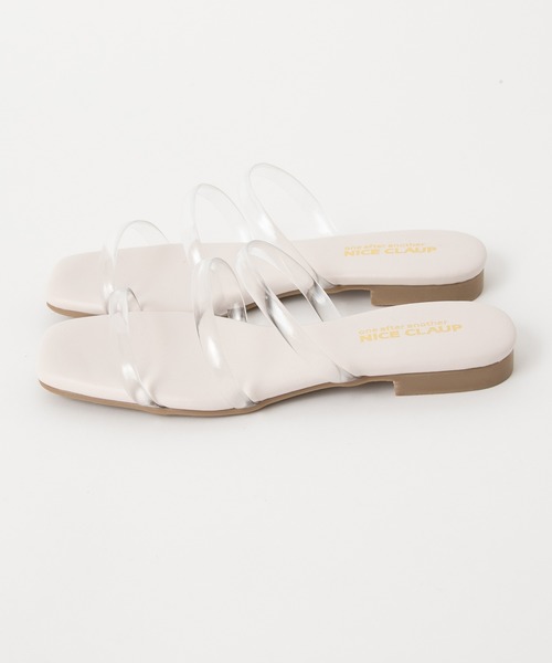 one after another NICE CLAUP(ワンアフターアナザーナイスクラップ)の「クリアフラットサンダル(サンダル・レディース・シルバー/ゴールド/クリア・SMALL/MEDIUM/LARGE)」の5枚目の写真