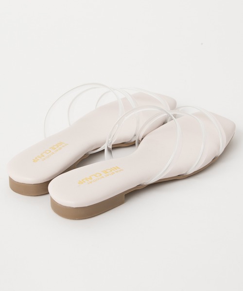 one after another NICE CLAUP(ワンアフターアナザーナイスクラップ)の「クリアフラットサンダル(サンダル・レディース・シルバー/ゴールド/クリア・SMALL/MEDIUM/LARGE)」の6枚目の写真