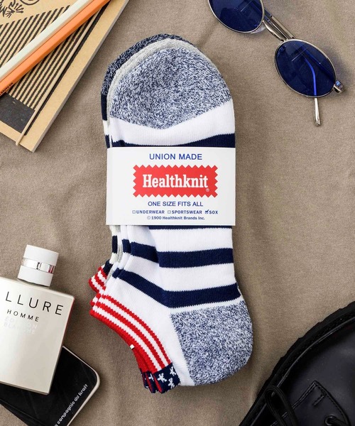 Healthknit（ヘルスニット）の「【Healthknit】3足セット 柄 デザインくるぶしソックス（ソックス/靴下・メンズ・その他6/その他7/その他2/その他5/その他8/その他1/その他3/その他4/その他10/その他9/その他11/ホワイト/その他12/その他13/その他16/その他14/その他15/その他17/その他18/その他25/その他19/その他22/その他24/その他20/その他21/その他23/その他26/その他27/その他28/その他29/その他30/その他31・M/FREE/S）」の4枚目の写真