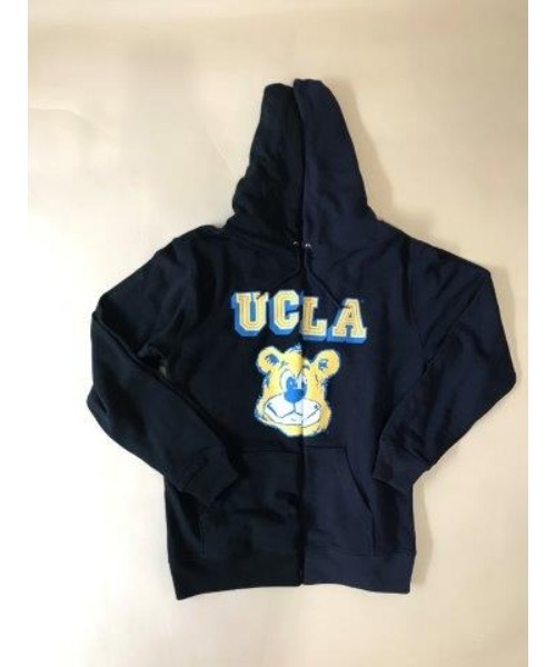 UCLA(ユーシーエルエー)の「UCLA/ユーシーエルエー ベアーカレッジプリント プルパーカー(パーカー・メンズ・ブラック/ネイビー・MEDIUM/LARGE)」の6枚目の写真
