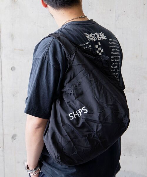 SHIPS（シップス）の「*大容量エコバッグ◇（エコバッグ/サブバッグ・レディース・ブラック/ベージュ/イエロー/ブルー/ワインレッド/ネイビー/ライトカーキ/ダークグレー/ラベンダー・ONE SIZE）」の15枚目の写真