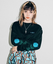 X-girl | ROSE SLEEVE L/S TEE(Tシャツ/カットソー)