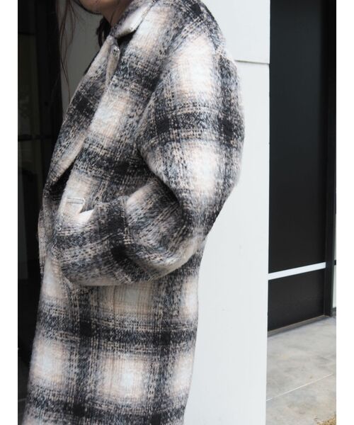 EVRIS（エヴリス）の「ドロップショルダーロングコート（チェスターコート・レディース・ブラック/ボルドー/カーキ/その他1・FREE）」の14枚目の写真