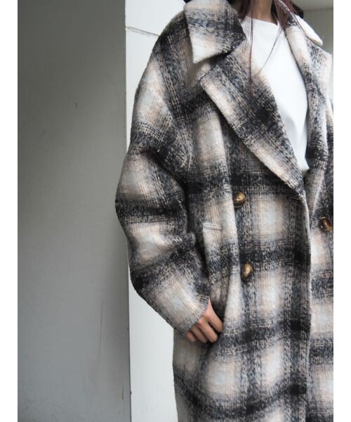 EVRIS（エヴリス）の「ドロップショルダーロングコート（チェスターコート・レディース・ブラック/ボルドー/カーキ/その他1・FREE）」の15枚目の写真