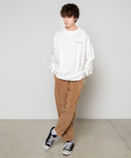 WEGO（ウィゴー）の「WEGO/バルーンプリントビッグシルエットロンT（Tシャツ/カットソー・メンズ・ブラック/ホワイト/グレー・MEDIUM/LARGE）」の4枚目の写真