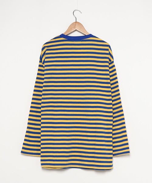 DING（ディング）の「DING/ボーダーロンT（Tシャツ/カットソー・レディース・ホワイト/イエロー/ブルー・FREE）」の16枚目の写真