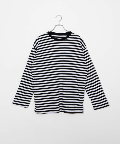 DING（ディング）の「DING/ボーダーロンT（Tシャツ/カットソー・レディース・ホワイト/イエロー/ブルー・FREE）」の6枚目の写真