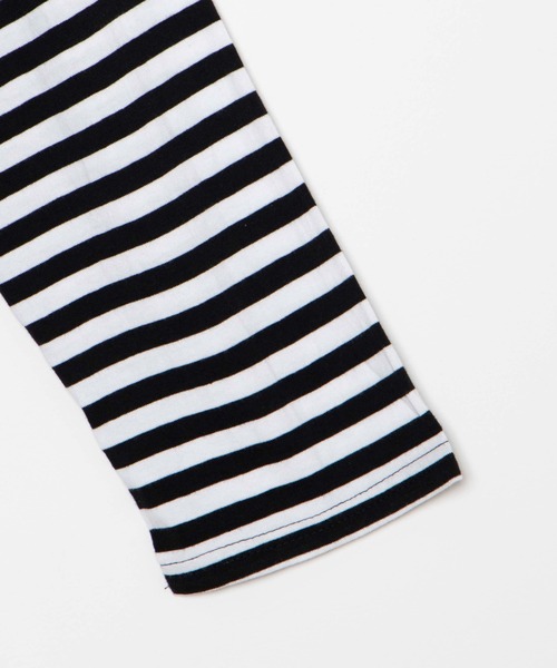 DING（ディング）の「DING/ボーダーロンT（Tシャツ/カットソー・レディース・ホワイト/イエロー/ブルー・FREE）」の8枚目の写真