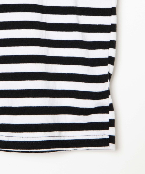 DING（ディング）の「DING/ボーダーロンT（Tシャツ/カットソー・レディース・ホワイト/イエロー/ブルー・FREE）」の12枚目の写真