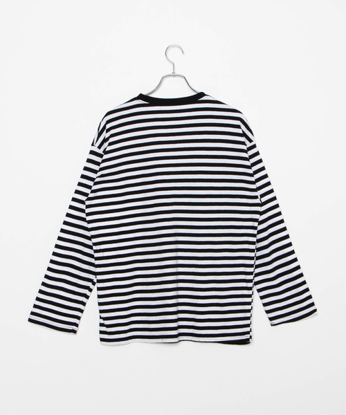 DING（ディング）の「DING/ボーダーロンT（Tシャツ/カットソー・レディース・ホワイト/イエロー/ブルー・FREE）」の10枚目の写真