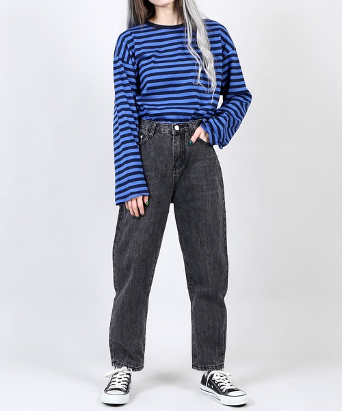 DING（ディング）の「DING/ボーダーロンT（Tシャツ/カットソー・レディース・ホワイト/イエロー/ブルー・FREE）」の13枚目の写真