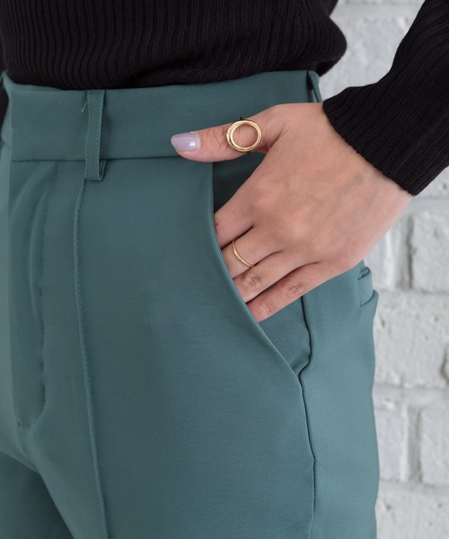 SpRay（スプレイ）の「センタ－シ－ムセミフレアパンツ（その他パンツ・レディース・ブラック/パープル/グリーン/アイボリー/モカ/ピンク系その他・SMALL/MEDIUM/LARGE）」の15枚目の写真