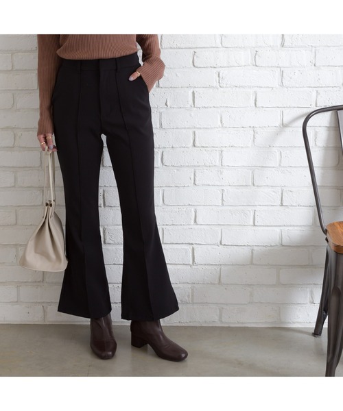 SpRay（スプレイ）の「センタ－シ－ムセミフレアパンツ（その他パンツ・レディース・ブラック/パープル/グリーン/アイボリー/モカ/ピンク系その他・SMALL/MEDIUM/LARGE）」の17枚目の写真