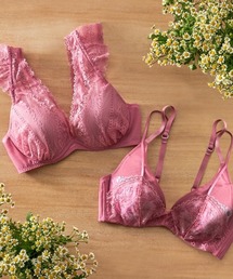 AMOSTYLE BY Triumph（アモスタイルバイトリンプ）の「ミスティフラワーレース 夢みるブラ ノンワイヤー ブラジャー2【Eカップ】AMST1302 HU2 JX（ブラジャー）」