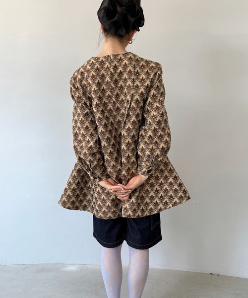 セール】ジャガードフラワードレス【SANSeLF】 sanw21