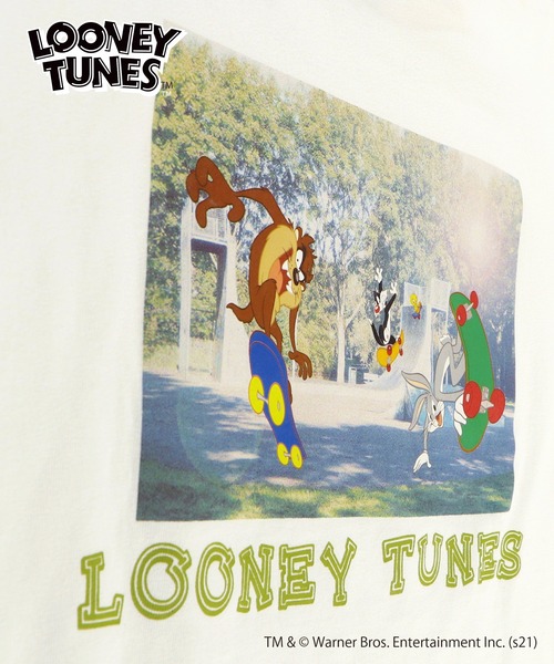 RADCHAP（ラッドチャップ）の「【LOONEY TUNES】スケボーグラフィック長袖Tシャツ（Tシャツ/カットソー・キッズ・チャコールグレー/オフホワイト・130cm/120cm/140cm/110cm/100cm）」の12枚目の写真
