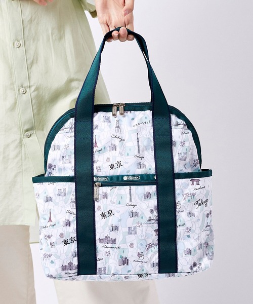 【レア】【日本限定】レスポートサック　東京マップ　2way ダブルトラブル　A4 LeSportsac（レスポートサック）の「【日本限定】DOUBLE TROUBLE