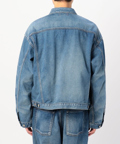 unfil アンフィル デニム ジャケット ジージャン ルーズシルエット XL unfil アンフィル デニム ジャケット ジージャン ルーズ