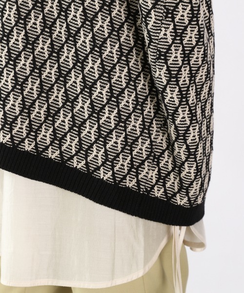 LOWRYS FARM（ローリーズファーム）の「ＢＩＧシルエットベスト　936776（ベスト・レディース・アイボリー/ブラック系その他/ブラウン・FREE）」の9枚目の写真