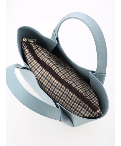 Lugnoncure（ルノンキュール）の「ポーチ付きトートバッグ（トートバッグ・レディース・オフホワイト/ブラック/ブルー/シルバー・ﾌﾘ-）」の9枚目の写真