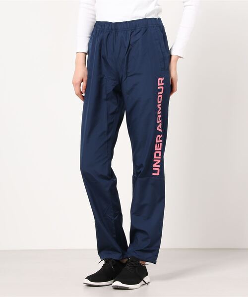 UNDER ARMOUR（アンダーアーマー）の「アンダーアーマー UA Text Logo Woven Pant（その他パンツ・レディース・ブラック/ネイビー/グレー・S/M/L/XL）」の3枚目の写真