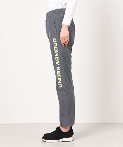 UNDER ARMOUR（アンダーアーマー）の「アンダーアーマー UA Text Logo Woven Pant（その他パンツ・レディース・ブラック/ネイビー/グレー・S/M/L/XL）」の4枚目の写真