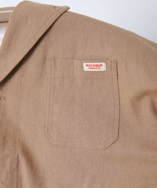 FREAK'S STORE（フリークスストア）の「【WEB限定】MACOBER/マコバー　別注コットンリネンジャケット（テーラードジャケット・レディース・ブラック/ベージュ/ナチュラル/サックスブルー・38）」の9枚目の写真