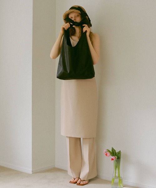 EFOLE（エフォル）の「Knot one handle tote bag / ノット　ワンハンドル　トートバッグ（トートバッグ・レディース・キャメル/ブラック/ライトグレー・FREE）」の9枚目の写真