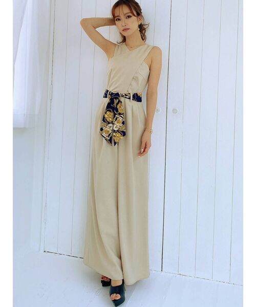 BEIGE オールインワン セール】フロントクロスオールインワン（つなぎ/オールインワン