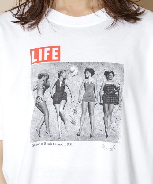 N.(N. Natural Beauty Basic)(エヌエヌナチュラルビューティーベーシック)の「【GOOD ROCK SPEED】LIFE Tシャツ(Tシャツ/カットソー・レディース・ホワイト・MEDIUM)」の2枚目の写真