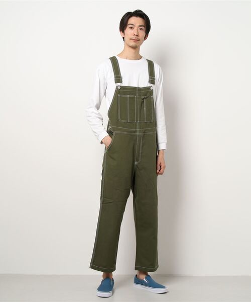 Burner（バーナー）の「【BURNER SELECT】ダックオーバーオール(ユニバーサルタイプ)（サロペット/オーバーオール・メンズ・ブラック/オリーブ/ブルー系その他/キャメル/ワンウォッシュ/オフホワイト・M/L/XL）」の3枚目の写真