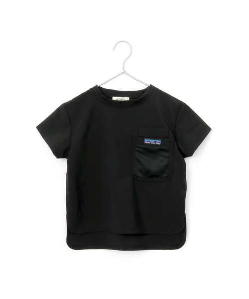 MAKE YOUR DAY（メイクユアデイ）の「メッシュポケットアウトドアTシャツ■80～140cm（Tシャツ/カットソー・キッズ・ブラック/ブラウン/カーキ・90/100/110/120/80/130/140）」の4枚目の写真