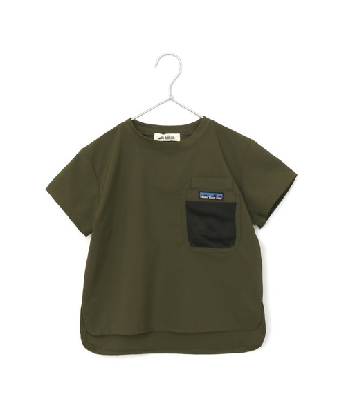 MAKE YOUR DAY（メイクユアデイ）の「メッシュポケットアウトドアTシャツ■80～140cm（Tシャツ/カットソー・キッズ・ブラック/ブラウン/カーキ・90/100/110/120/80/130/140）」の20枚目の写真
